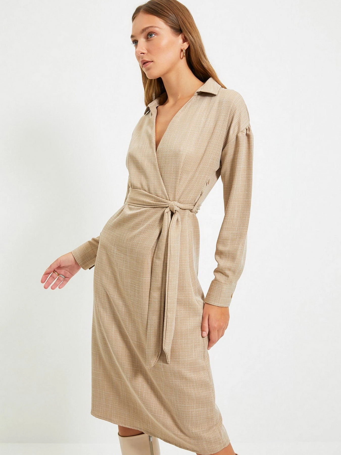 Платья Trendyol модель TWOAW22EL0524/Camel Фото