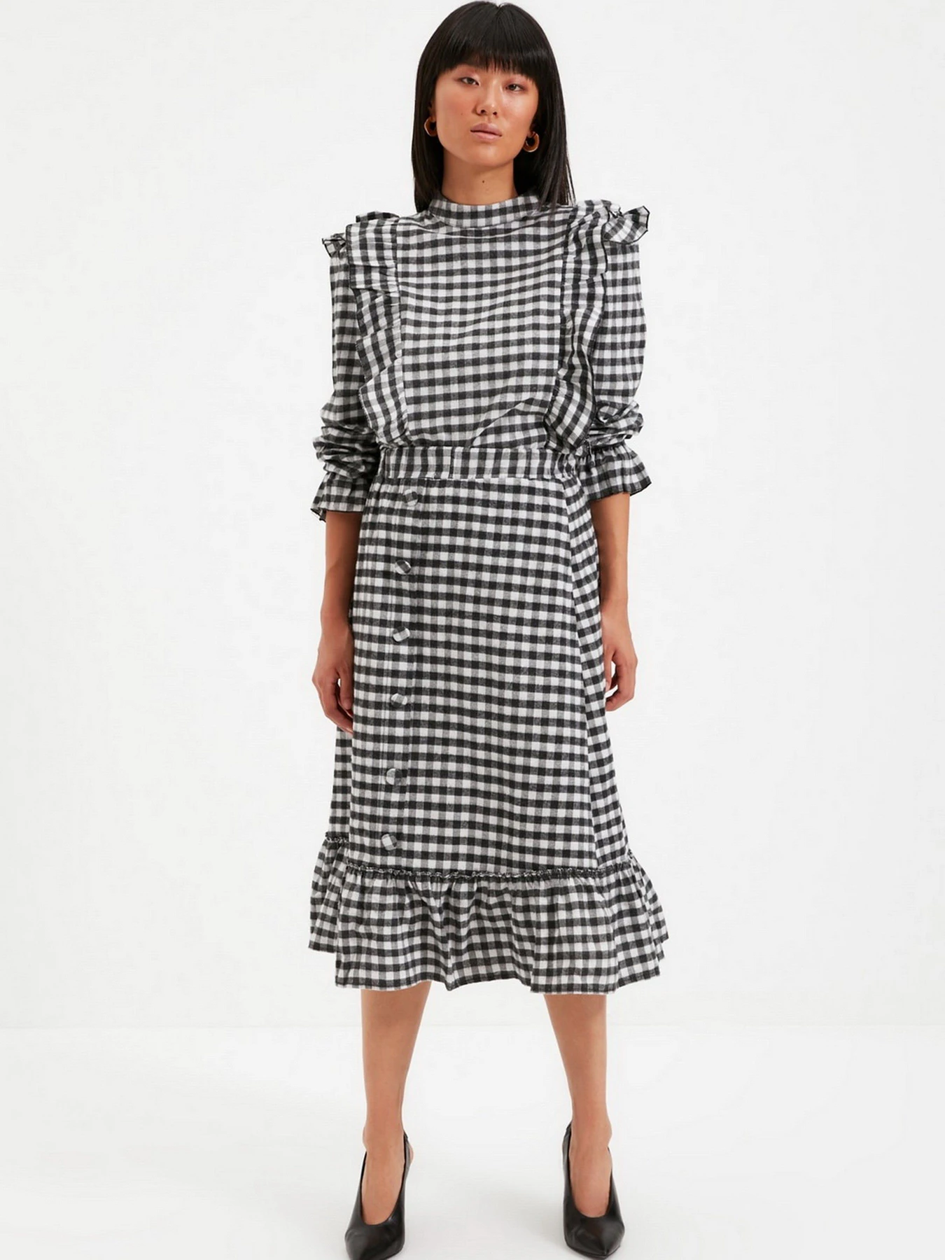 Юбки Trendyol модель TWOAW22ET0045/Siyah Фото