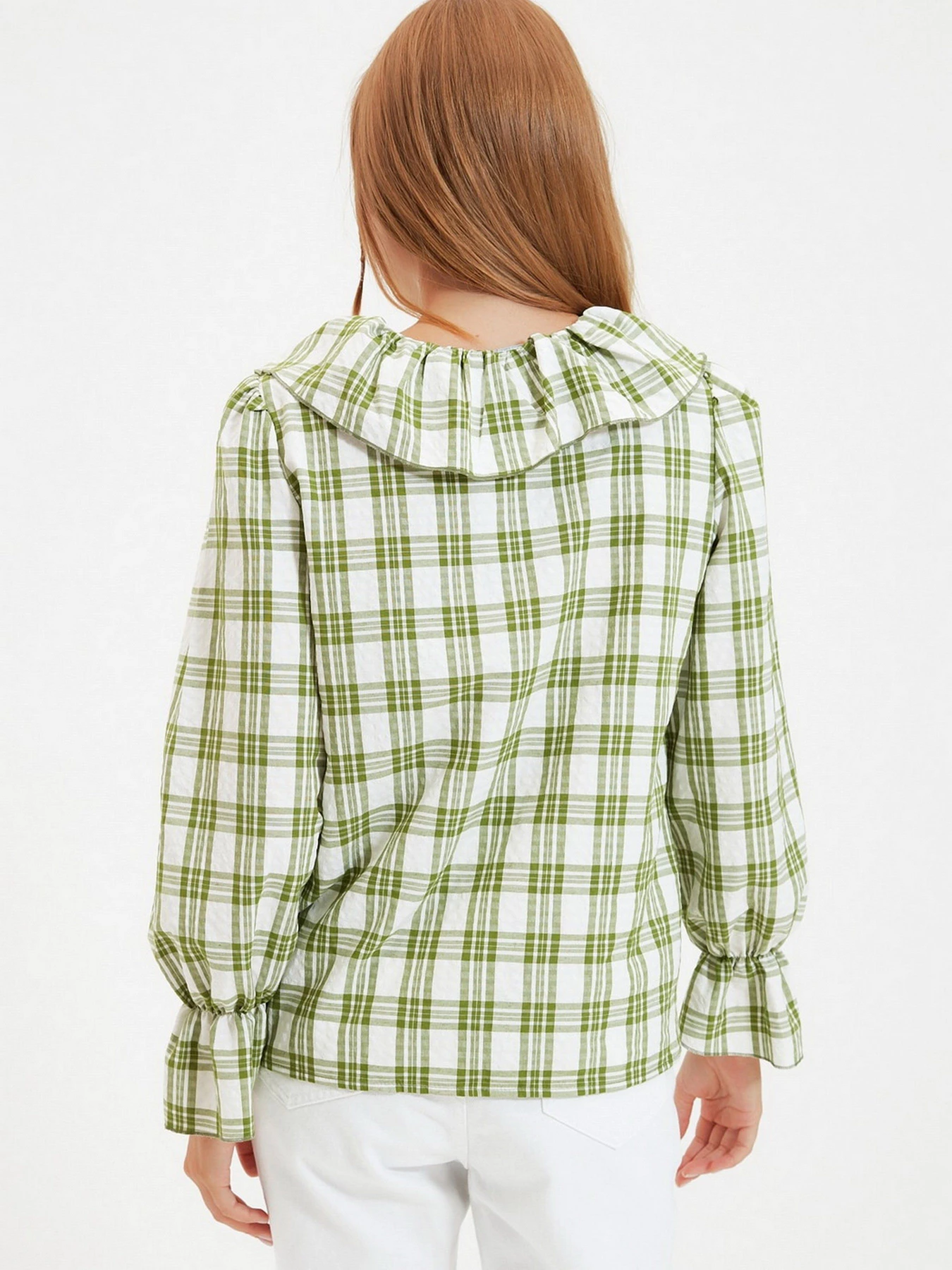 Рубашки Trendyol модель TWOAW22GO0123/Yesil Фото