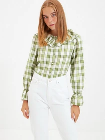 Рубашки Trendyol модель TWOAW22GO0123/Yesil Фото