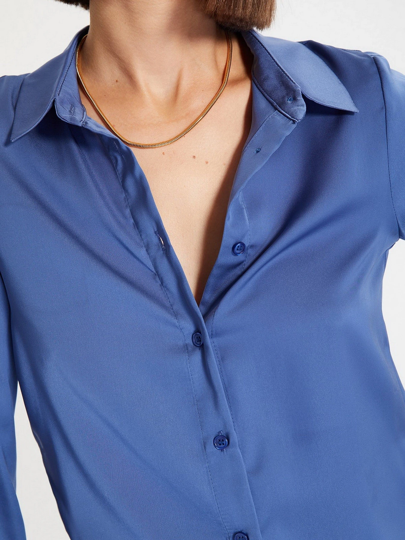 Рубашки Trendyol модель TWOAW22GO0131/Indigo Фото