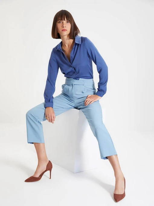 Рубашки Trendyol модель TWOAW22GO0131/Indigo Фото
