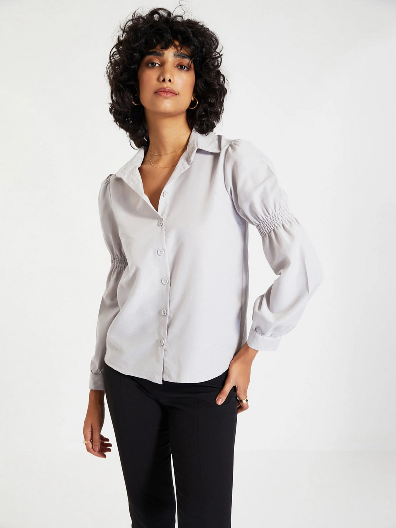 Рубашки Trendyol модель TWOAW22GO0141/Gri Фото