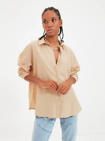 Рубашки Trendyol модель TWOAW22GO0147/Camel Фото