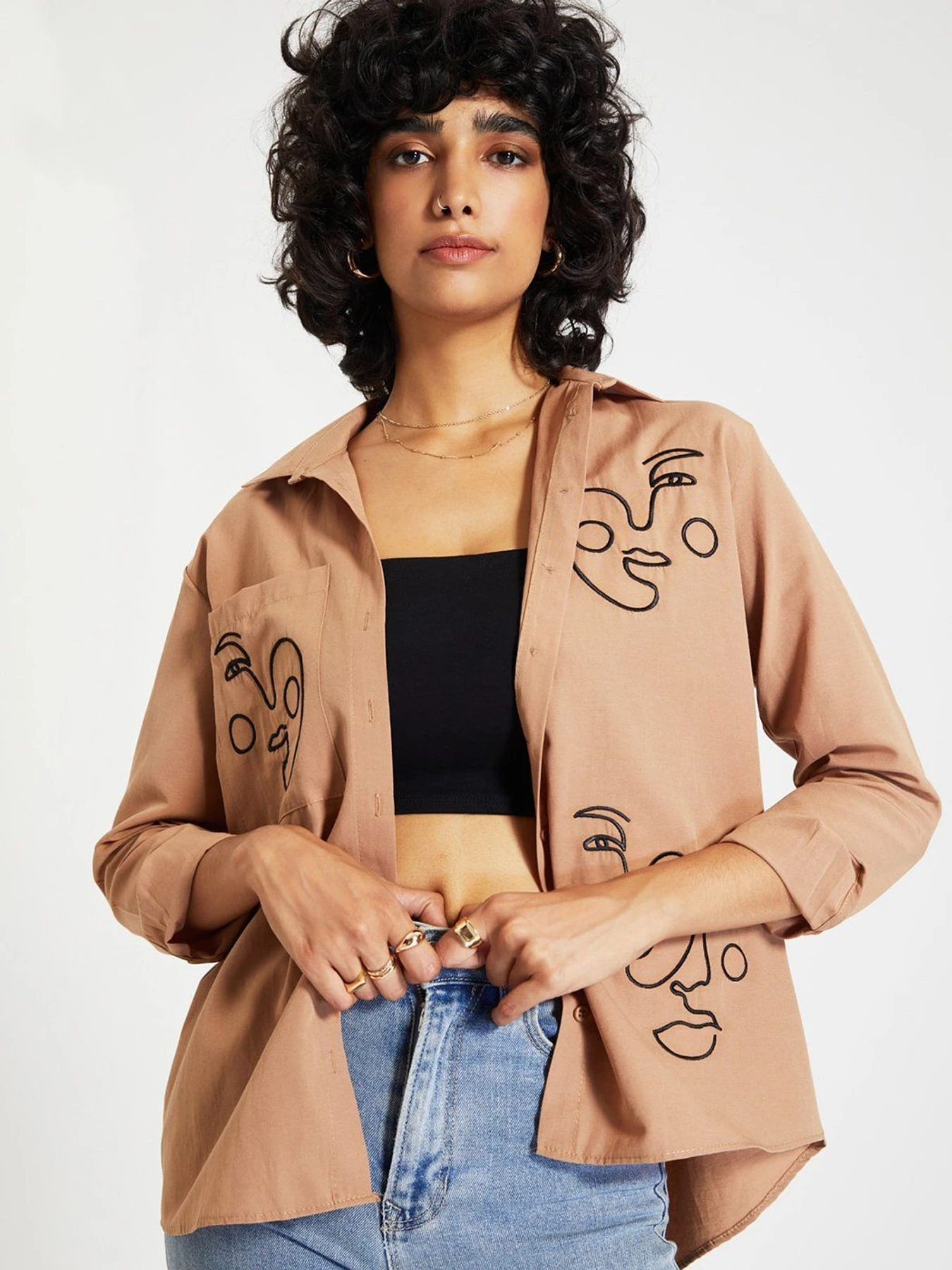 Рубашки Trendyol модель TWOAW22GO0160/Camel Фото