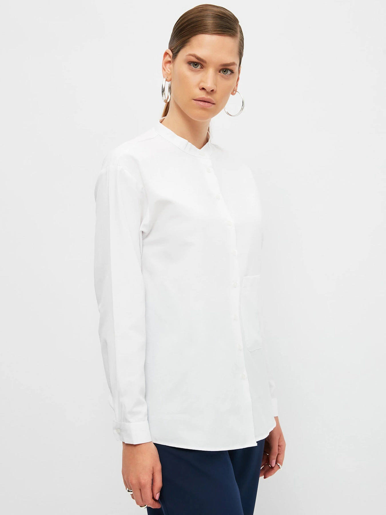 Рубашки Trendyol модель TCTSS21TN0423/Beyaz Рубашки Trendyol модель TCTSS21TN0423/Beyaz Фото