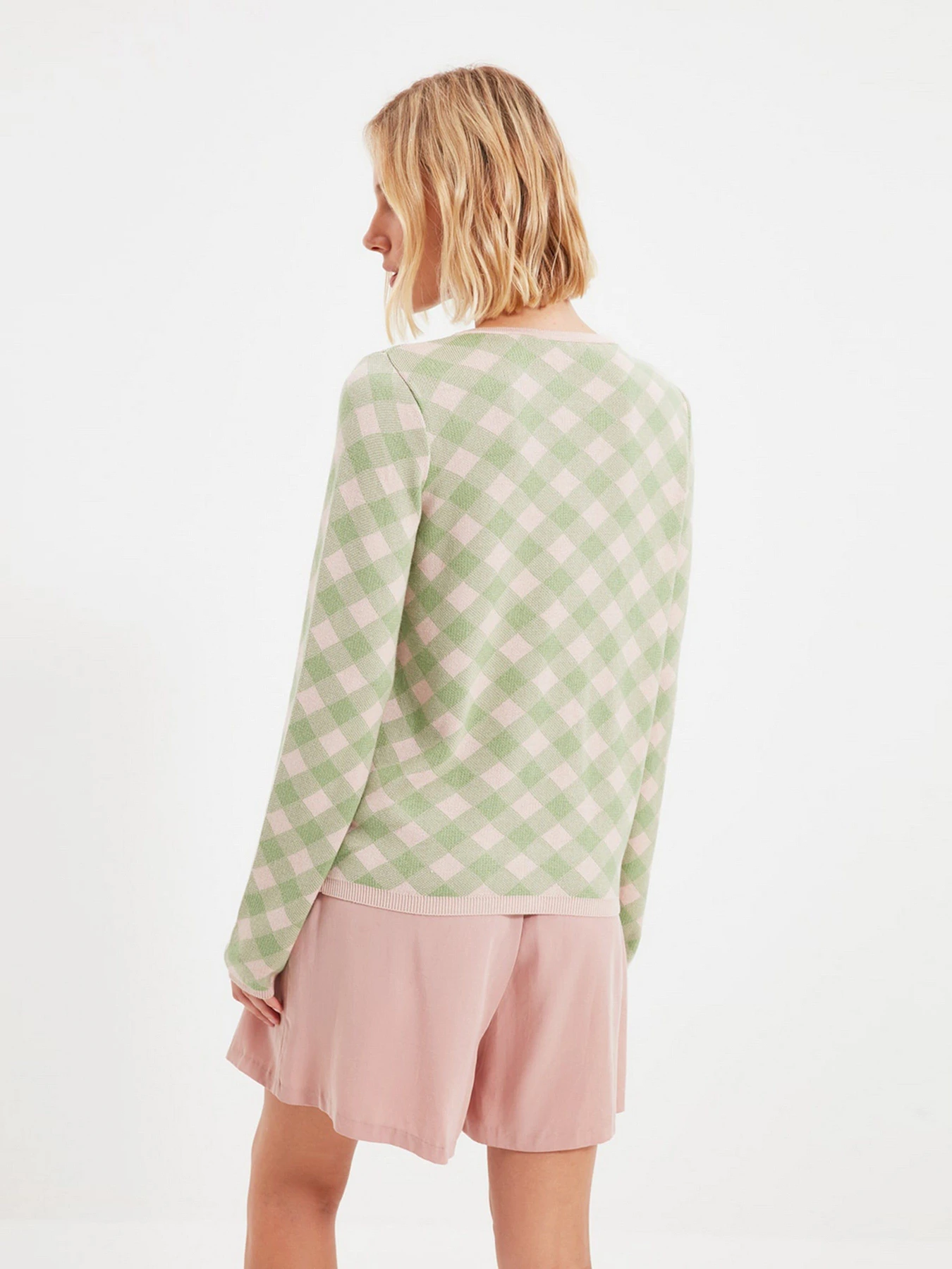 Свитры и кардиганы Trendyol модель TWOAW22HI0529/Yesil Свитры и кардиганы Trendyol модель TWOAW22HI0529/Yesil Фото