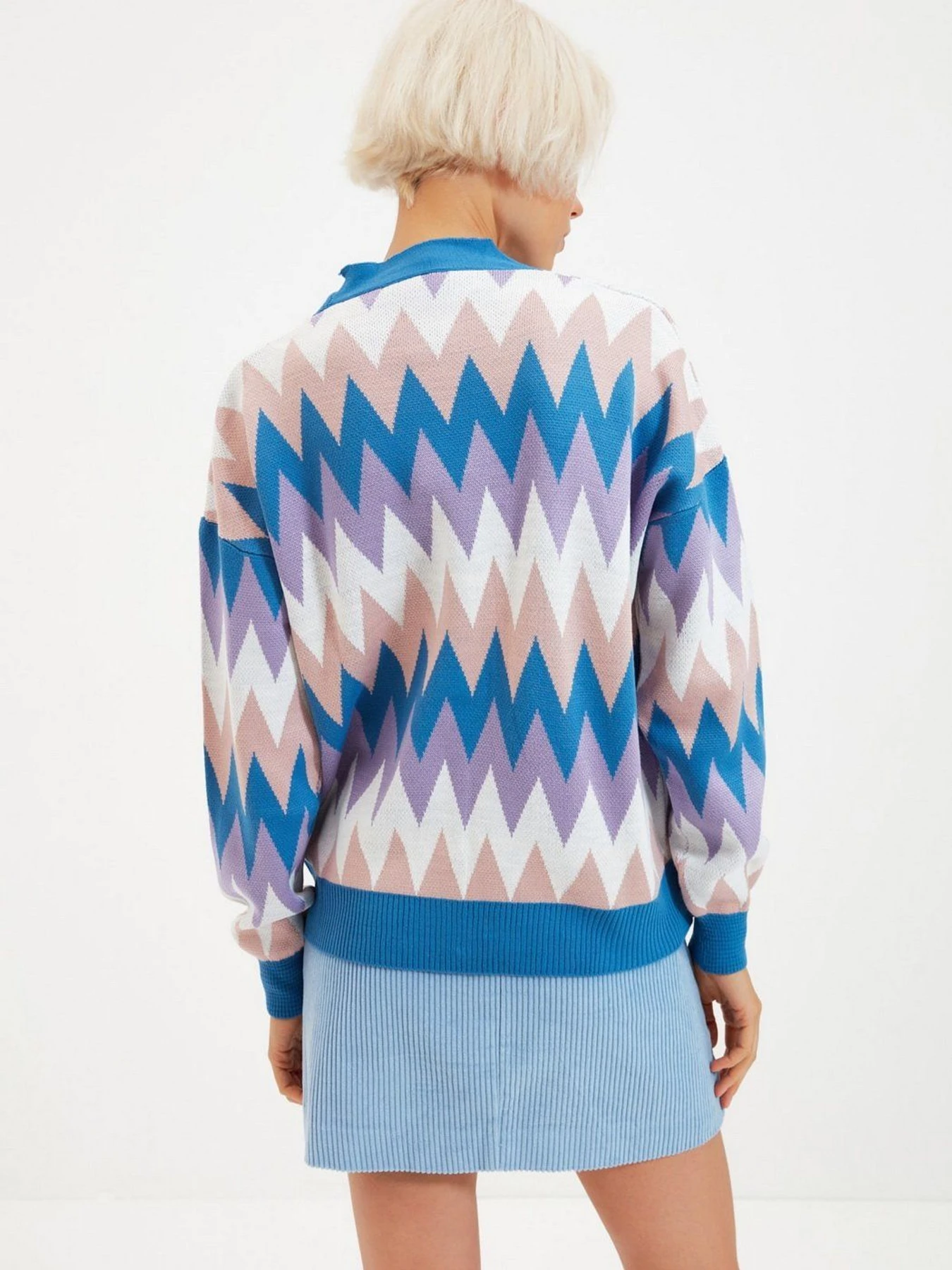 Свитры и кардиганы Trendyol модель TWOAW22HI0567/Mavi Свитры и кардиганы Trendyol модель TWOAW22HI0567/Mavi Фото