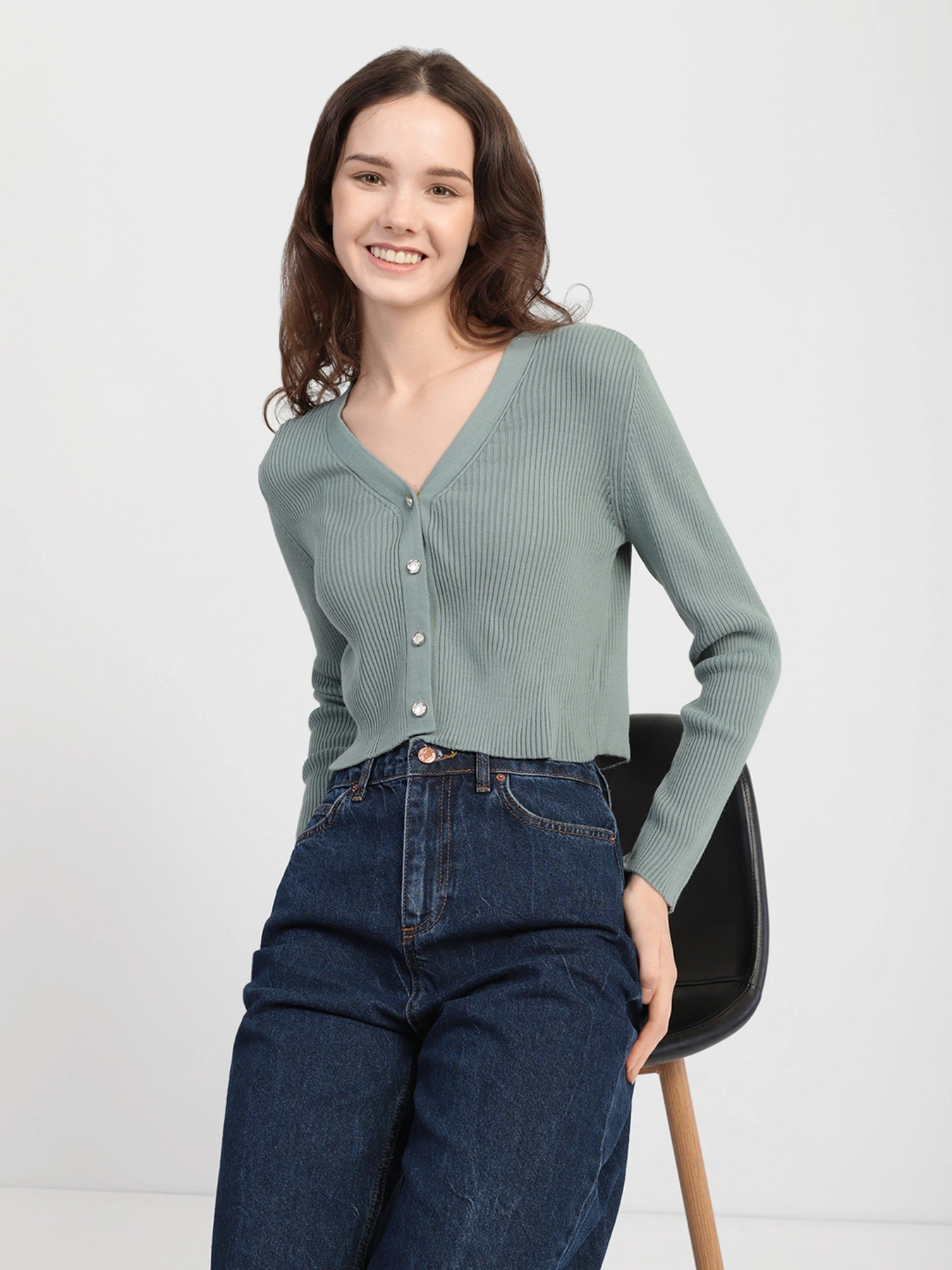 Свитры и кардиганы Trendyol модель TWOAW22HI0610/Mint Фото