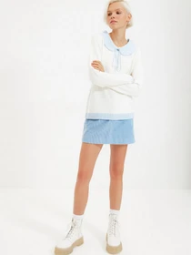 Свитры и кардиганы Trendyol модель TWOAW22KZ0010/Ekru Фото
