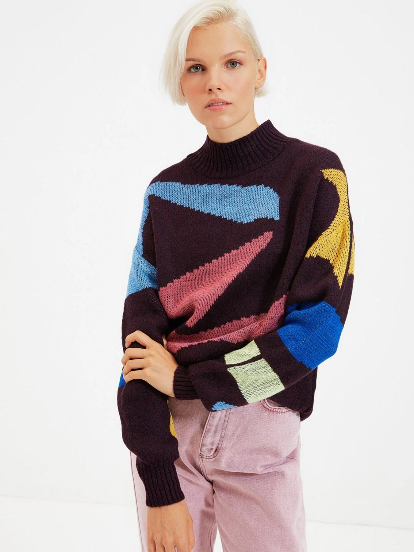 Свитры и кардиганы Trendyol модель TWOAW22KZ0048/Mor Свитры и кардиганы Trendyol модель TWOAW22KZ0048/Mor Фото