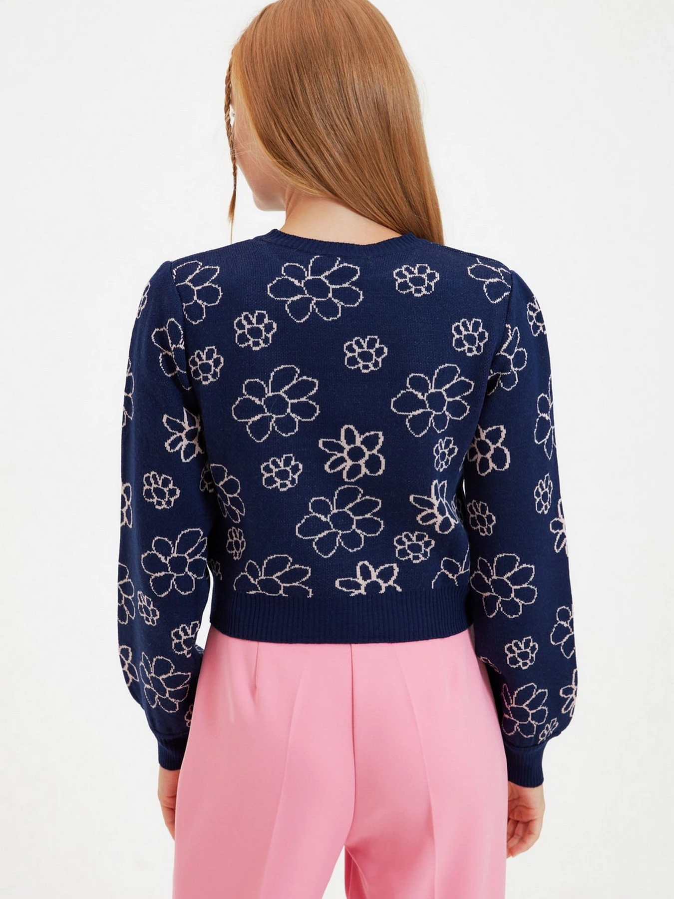Свитры и кардиганы Trendyol модель TWOAW22KZ0097/Lacivert Свитры и кардиганы Trendyol модель TWOAW22KZ0097/Lacivert Фото