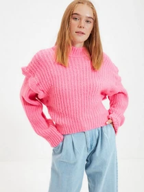 Свитры и кардиганы Trendyol модель TWOAW22KZ0240/Pembe Фото