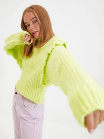 Свитры и кардиганы Trendyol модель TWOAW22KZ0240/Sari Фото