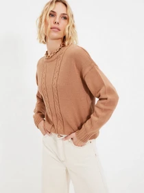 Свитры и кардиганы Trendyol модель TWOAW22KZ0758/Camel Фото