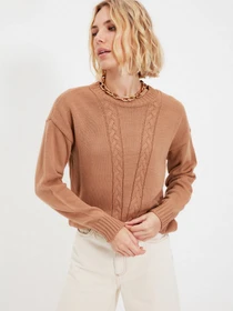 Свитры и кардиганы Trendyol модель TWOAW22KZ0758/Camel Фото