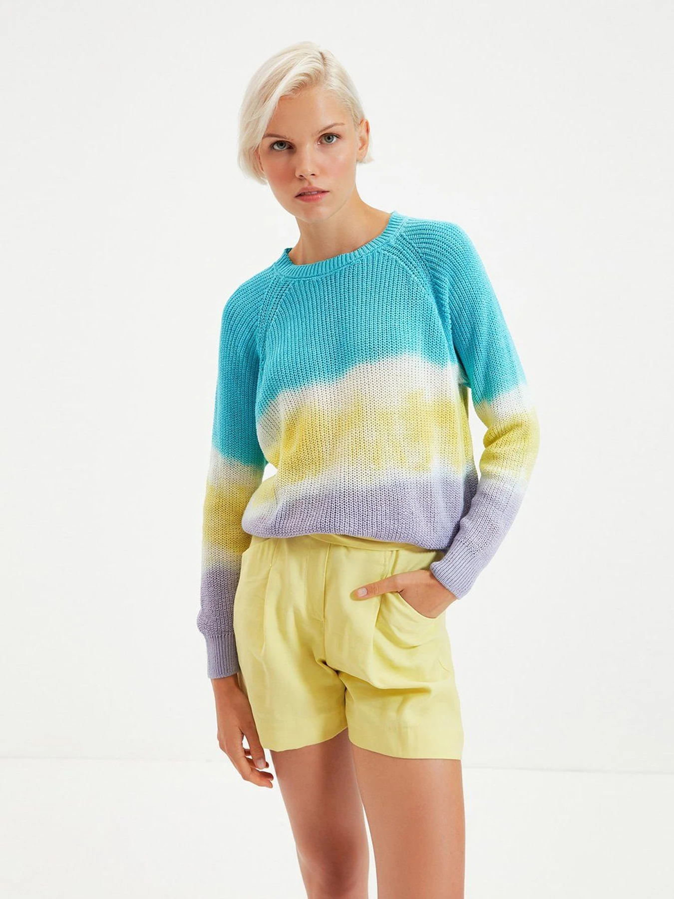Свитры и кардиганы Trendyol модель TWOAW22KZ0782/Mavi Свитры и кардиганы Trendyol модель TWOAW22KZ0782/Mavi Фото