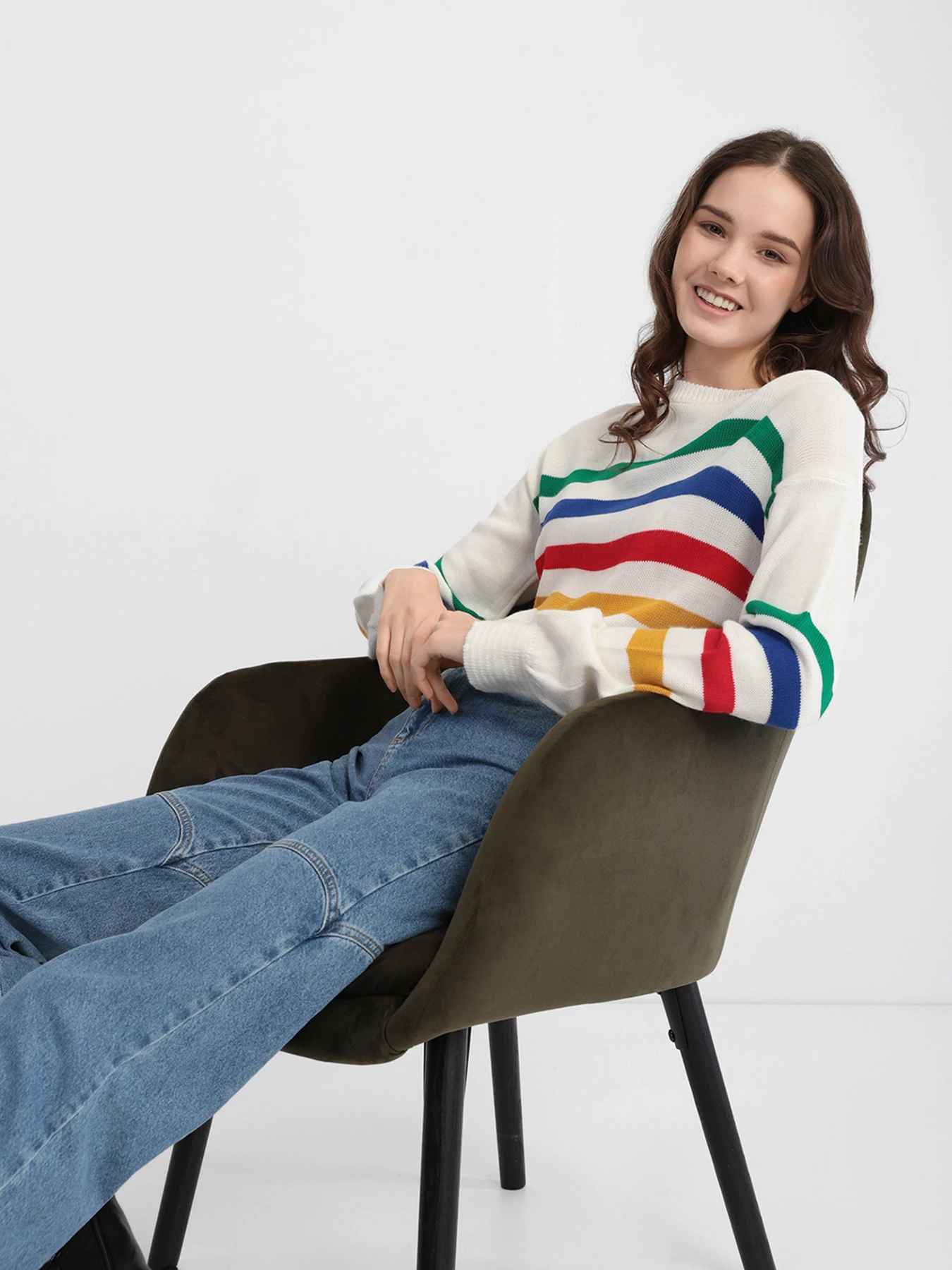 Свитры и кардиганы Trendyol модель TWOAW22KZ1030/Ekru Свитры и кардиганы Trendyol модель TWOAW22KZ1030/Ekru Фото