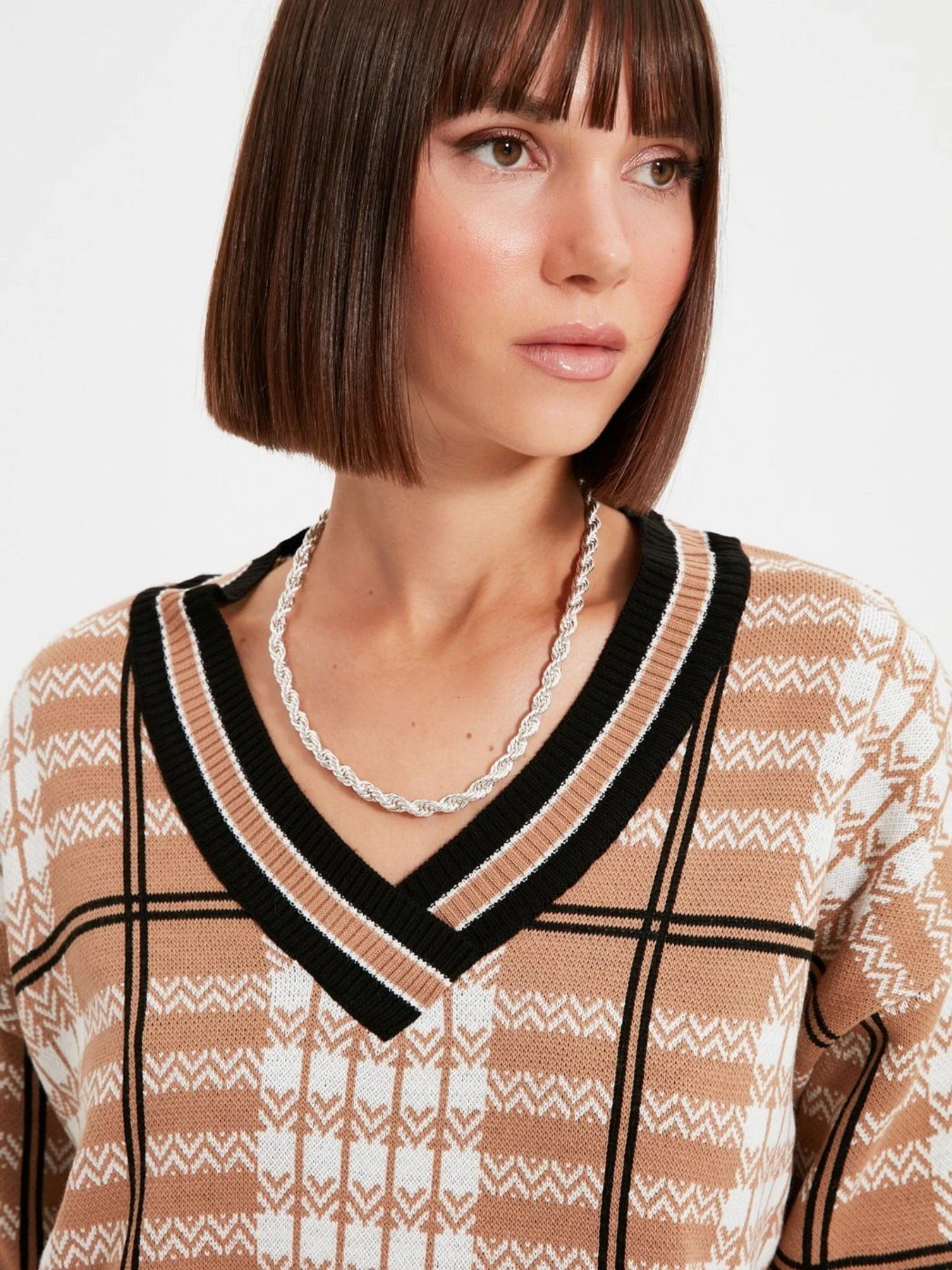 Свитры и кардиганы Trendyol модель TWOAW22KZ1123/Camel Свитры и кардиганы Trendyol модель TWOAW22KZ1123/Camel Фото