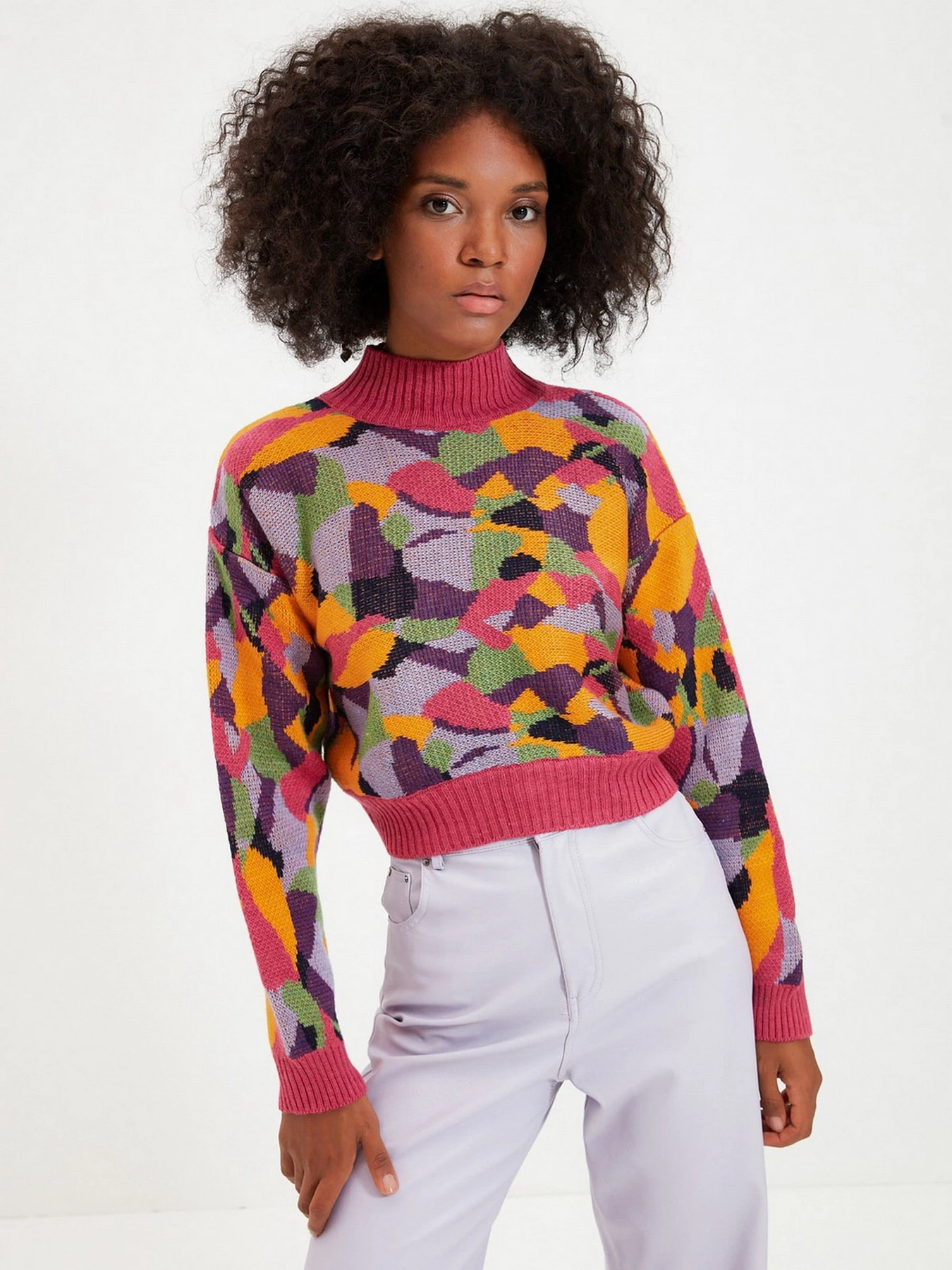 Свитры и кардиганы Trendyol модель TWOAW22KZ1164/Pembe Свитры и кардиганы Trendyol модель TWOAW22KZ1164/Pembe Фото