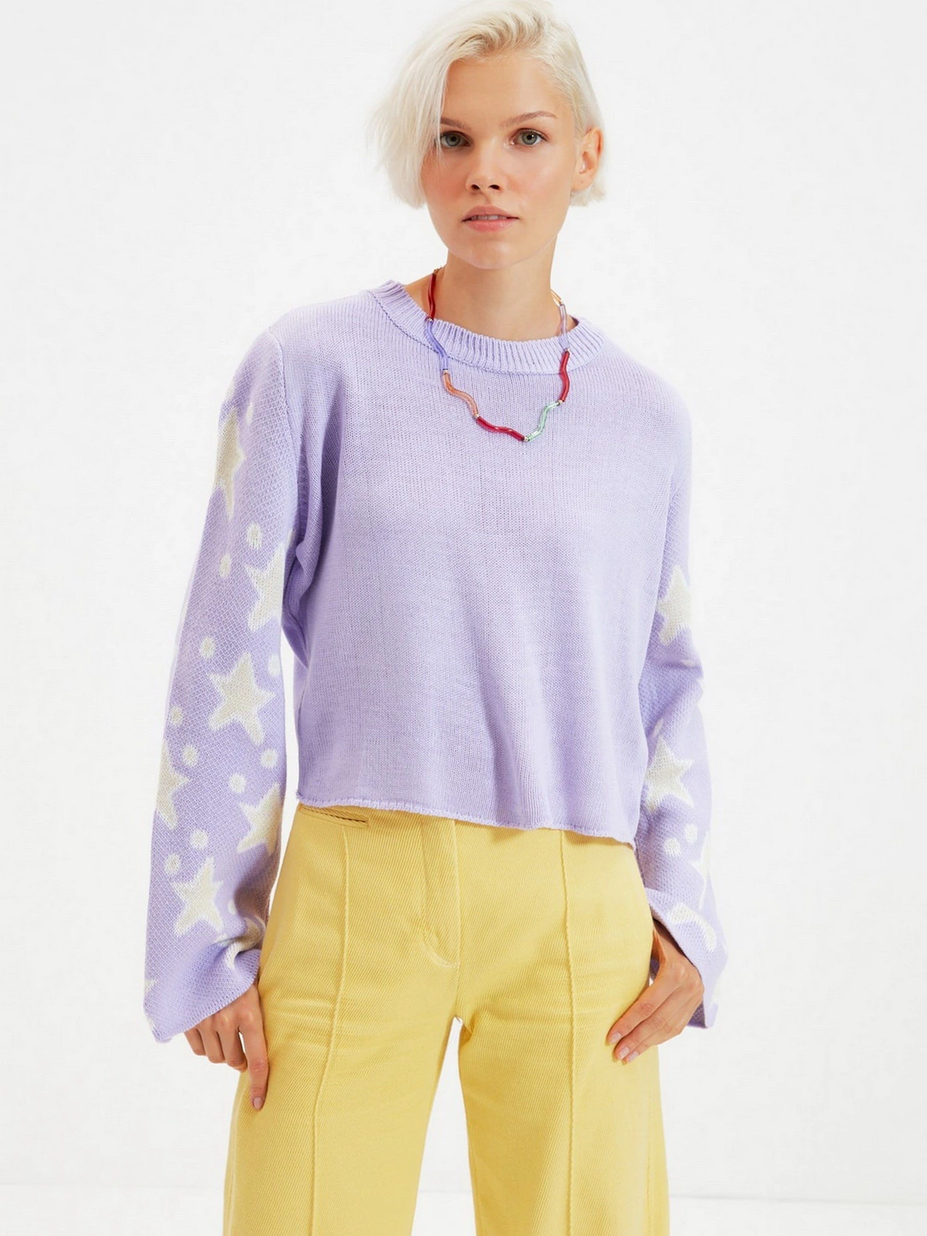 Свитры и кардиганы Trendyol модель TWOAW22KZ1213/Lila Свитры и кардиганы Trendyol модель TWOAW22KZ1213/Lila Фото
