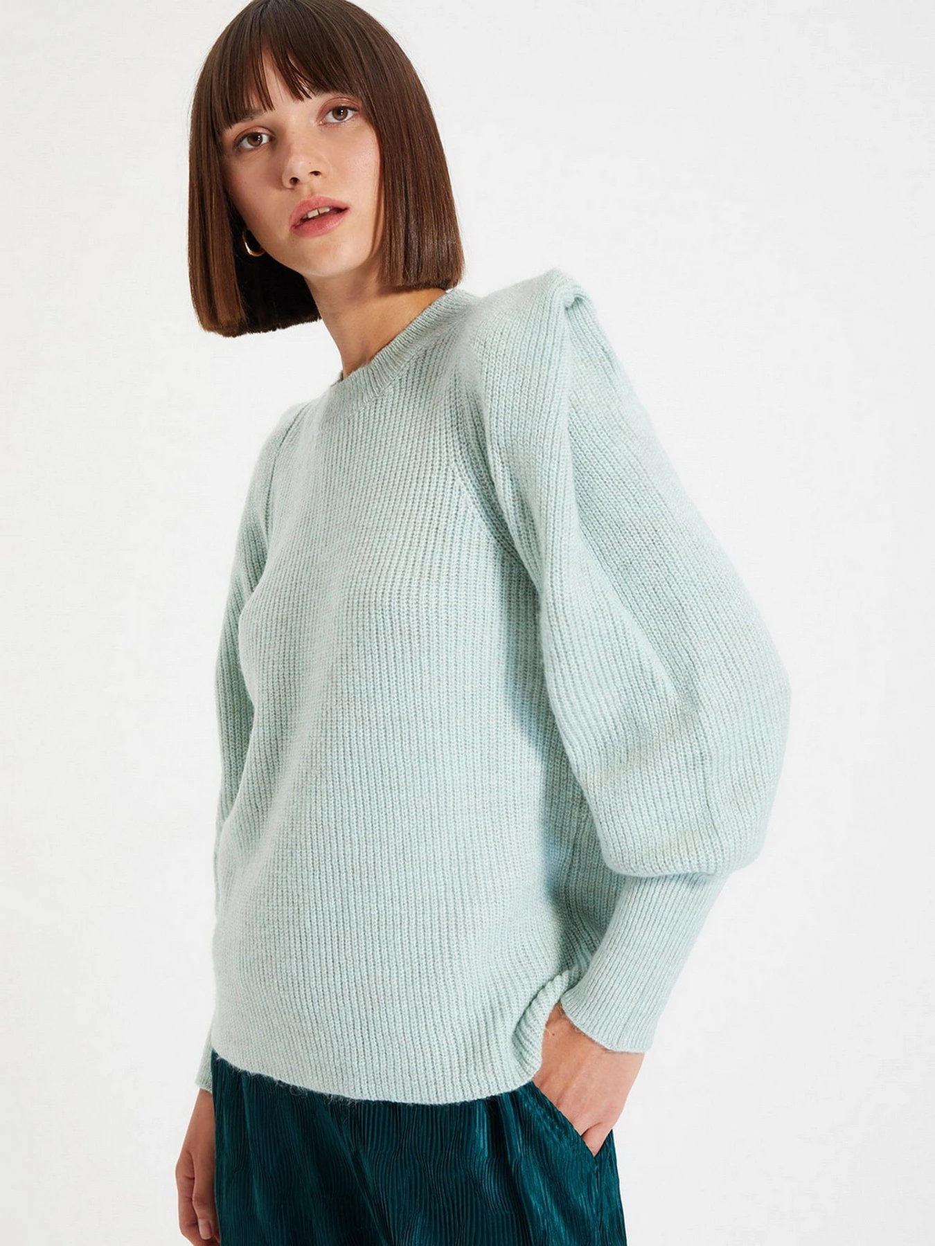 Свитры и кардиганы Trendyol модель TWOAW22KZ1304/Mint Свитры и кардиганы Trendyol модель TWOAW22KZ1304/Mint Фото
