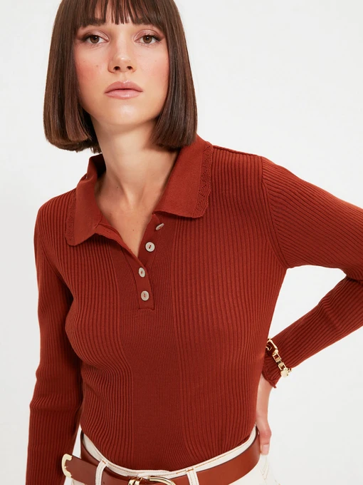 Свитры и кардиганы Trendyol модель TWOAW22KZ1354/Kiremit Фото