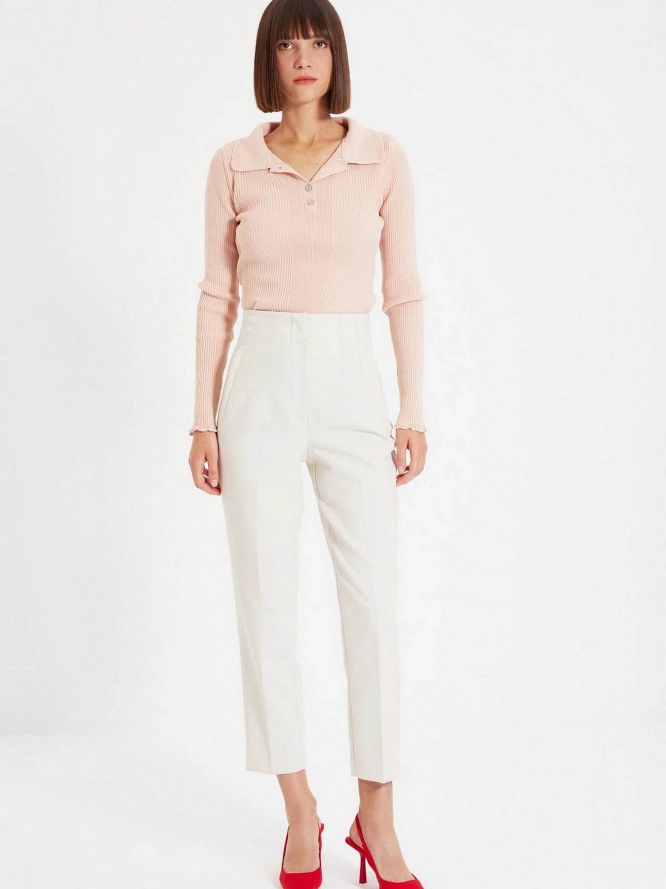Свитры и кардиганы Trendyol модель TWOAW22KZ1354/Pudra Свитры и кардиганы Trendyol модель TWOAW22KZ1354/Pudra Фото