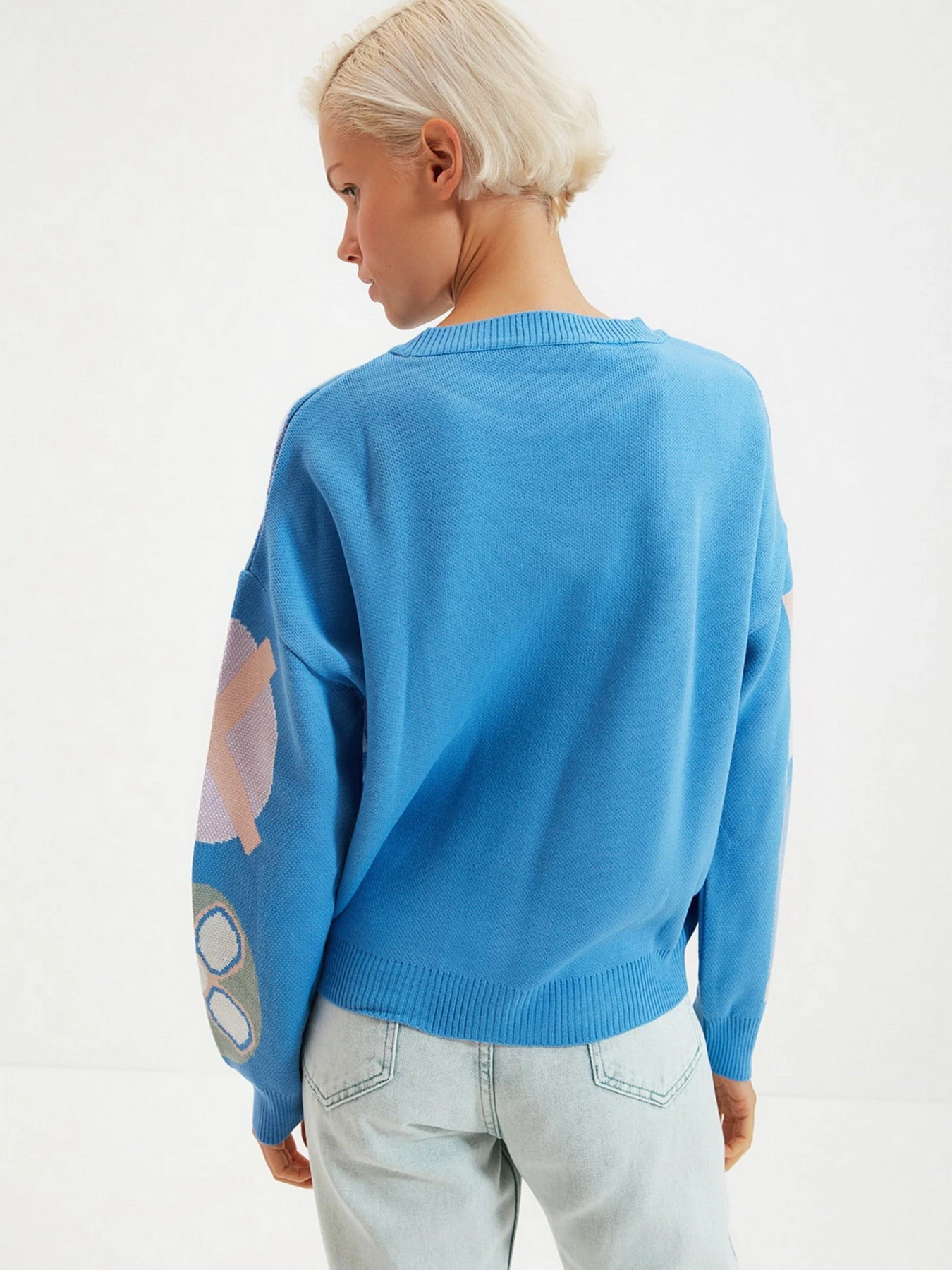 Свитры и кардиганы Trendyol модель TWOAW22KZ1356/Mavi Свитры и кардиганы Trendyol модель TWOAW22KZ1356/Mavi Фото