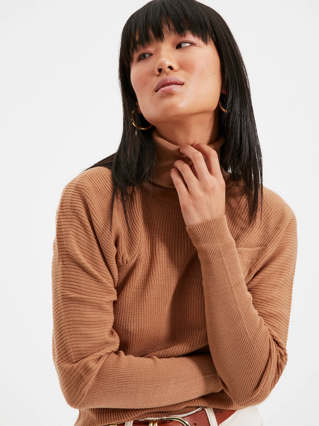 Свитры и кардиганы Trendyol модель TWOAW22KZ1358/Camel Свитры и кардиганы Trendyol модель TWOAW22KZ1358/Camel Фото