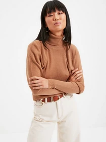 Свитры и кардиганы Trendyol модель TWOAW22KZ1358/Camel Фото