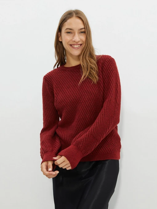Свитры и кардиганы Trendyol модель TWOAW22KZ1362/Bordo Фото