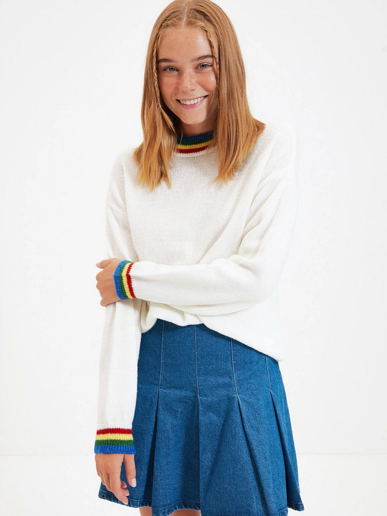 Свитры и кардиганы Trendyol модель TWOAW22KZ1364/Ekru Свитры и кардиганы Trendyol модель TWOAW22KZ1364/Ekru Фото