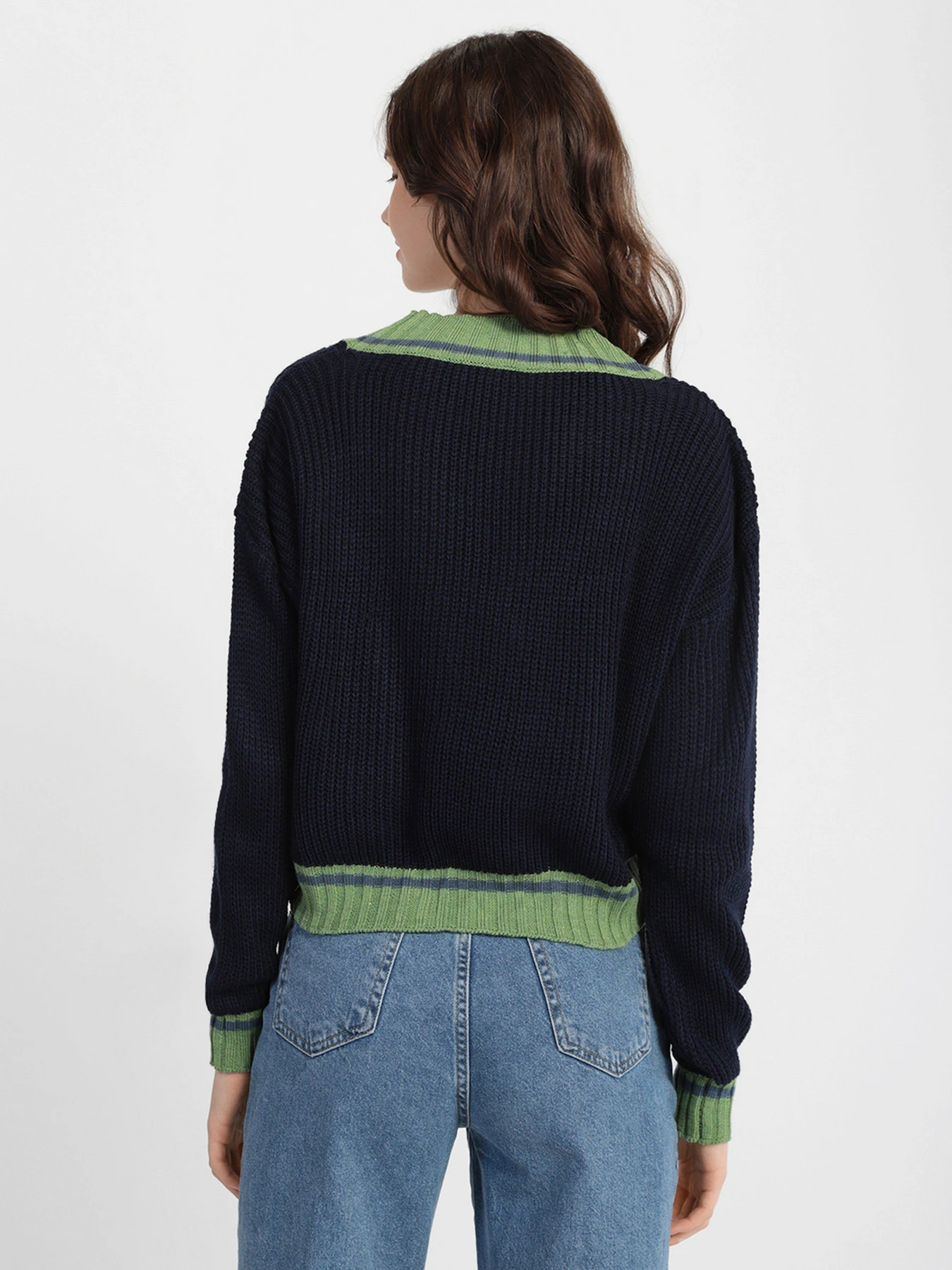 Свитры и кардиганы Trendyol модель TWOAW22KZ1492/Lacivert Свитры и кардиганы Trendyol модель TWOAW22KZ1492/Lacivert Фото