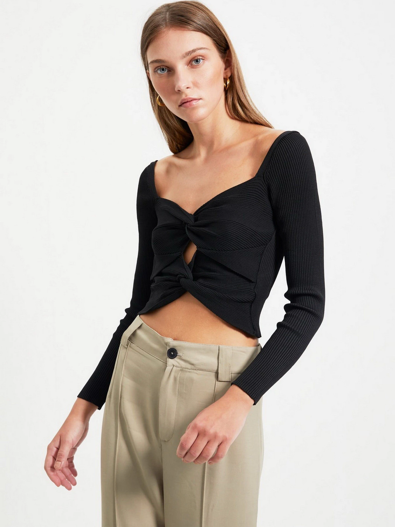 Свитры и кардиганы Trendyol модель TWOAW22KZ1547/Siyah Свитры и кардиганы Trendyol модель TWOAW22KZ1547/Siyah Фото