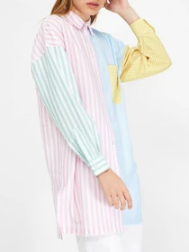 Рубашки Trendyol модель TCTSS21UK0011/Cok Renkli Фото