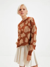 Свитры и кардиганы Trendyol модель TWOAW22KZ1652/Kahverengi Фото