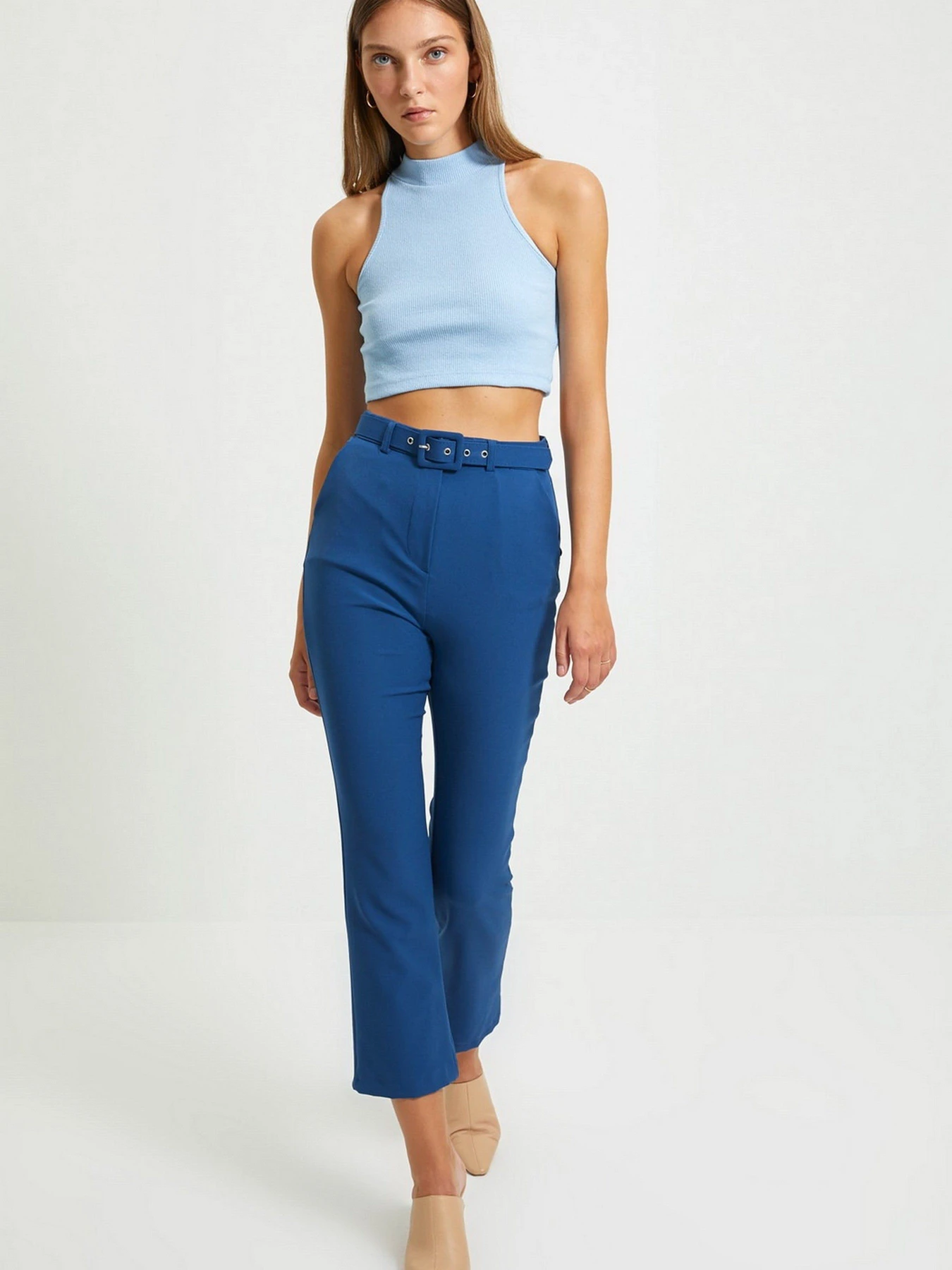 Брюки Trendyol модель TWOAW22PL0029/Indigo Брюки Trendyol модель TWOAW22PL0029/Indigo Фото