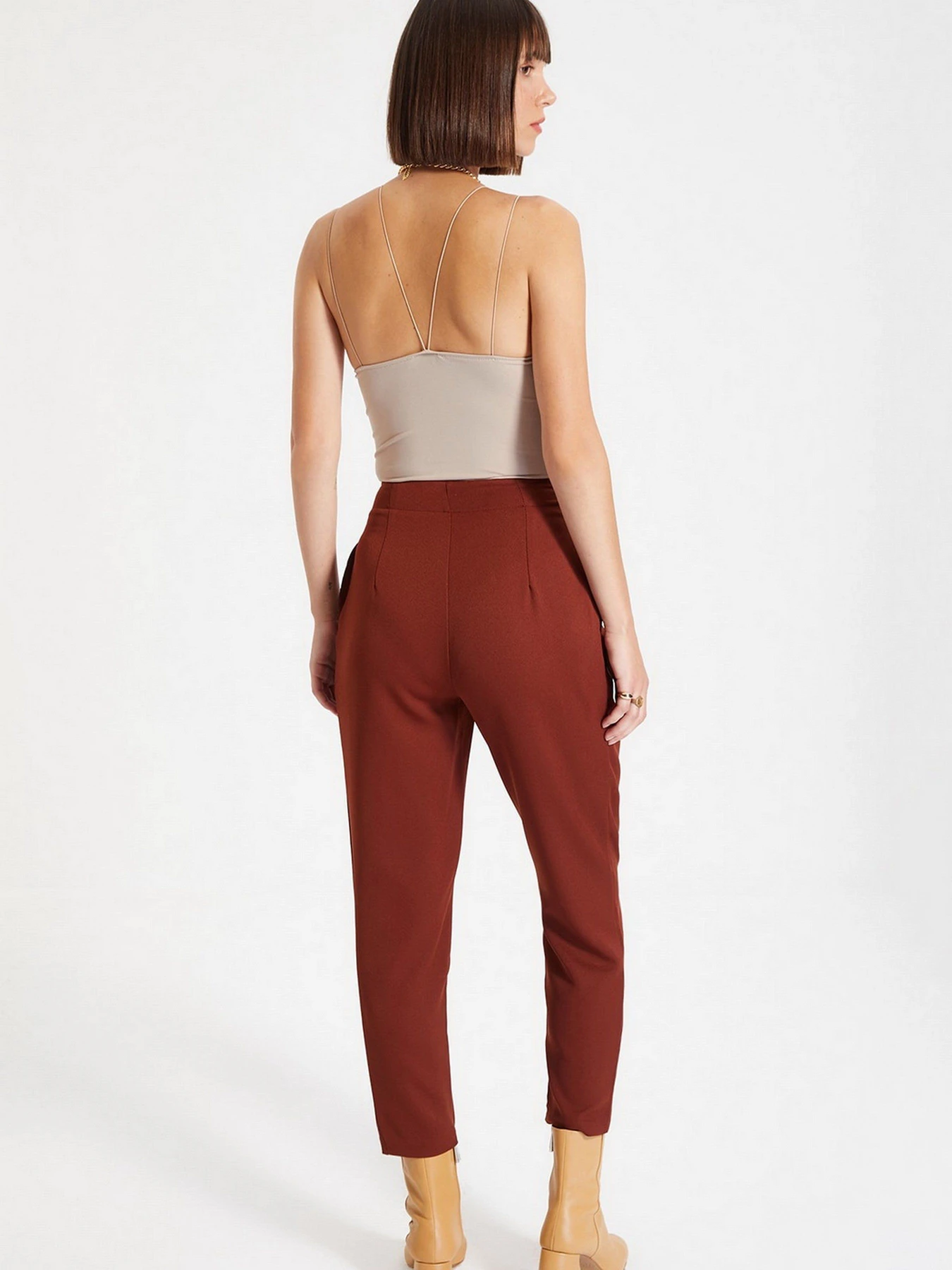 Брюки Trendyol модель TWOAW22PL0075/Kahverengi Брюки Trendyol модель TWOAW22PL0075/Kahverengi Фото