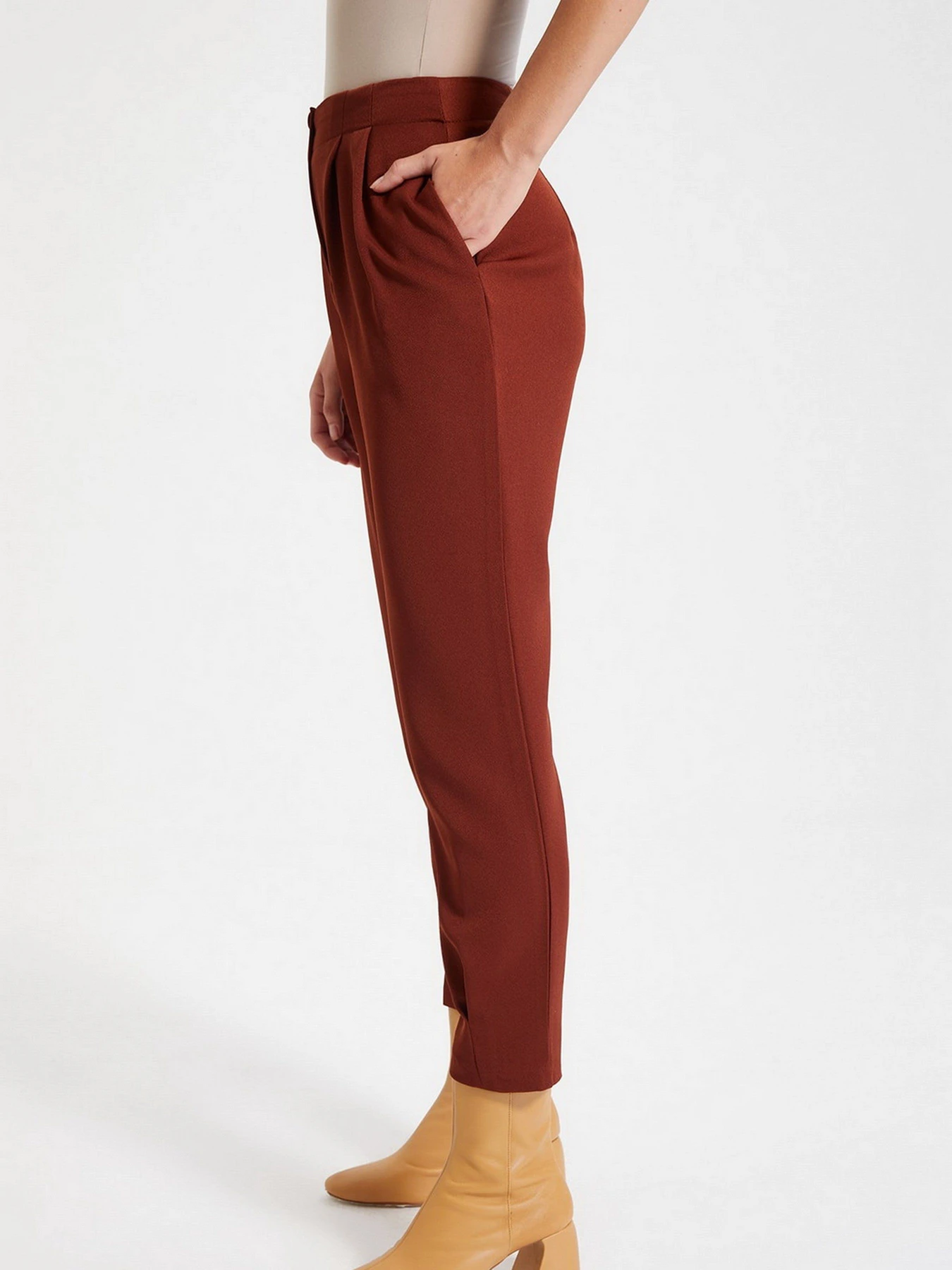 Брюки Trendyol модель TWOAW22PL0075/Kahverengi Брюки Trendyol модель TWOAW22PL0075/Kahverengi Фото
