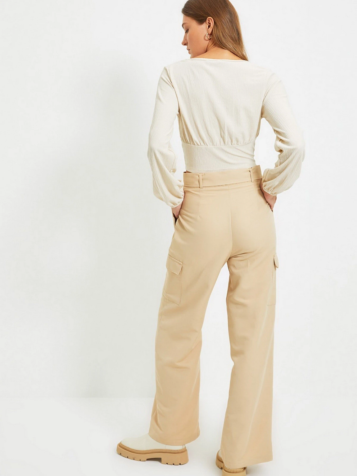 Штани Trendyol модель TWOAW22PL0076/Bej Фото