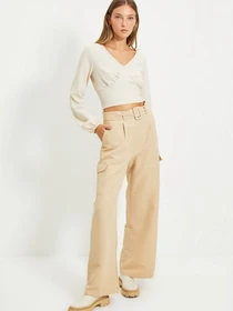 Штани Trendyol модель TWOAW22PL0076/Bej Фото