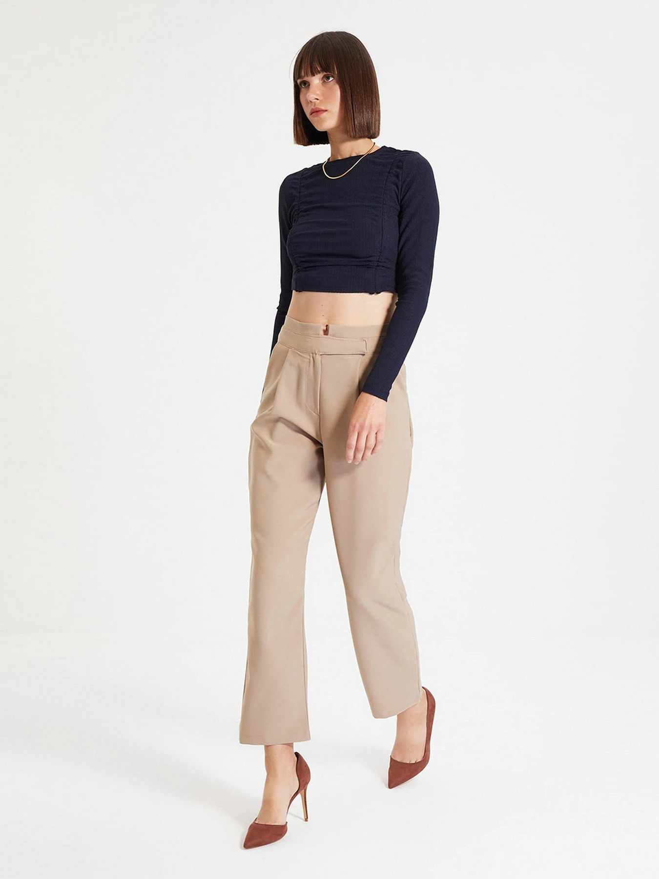 Штани Trendyol модель TWOAW22PL0168/Vizon Штани Trendyol модель TWOAW22PL0168/Vizon Фото