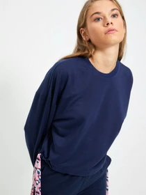 Худи и свитшоты Trendyol модель TWOAW22SW0051/Lacivert Фото