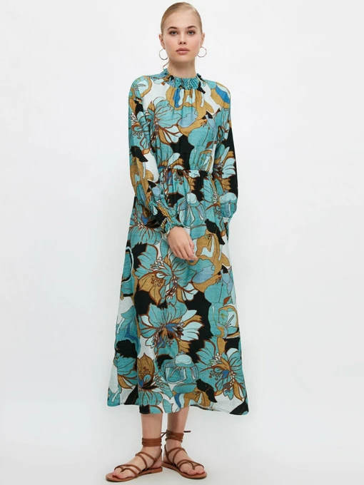 Платья Trendyol модель TCTSS21EL3945/Yesil Фото