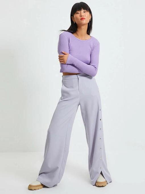 Брюки Trendyol модель TWOSS20PL0398/Gri Фото