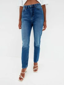Джинсы Trendyol Bootcut модель TWOAW22JE0138/Koyu Mavi Фото