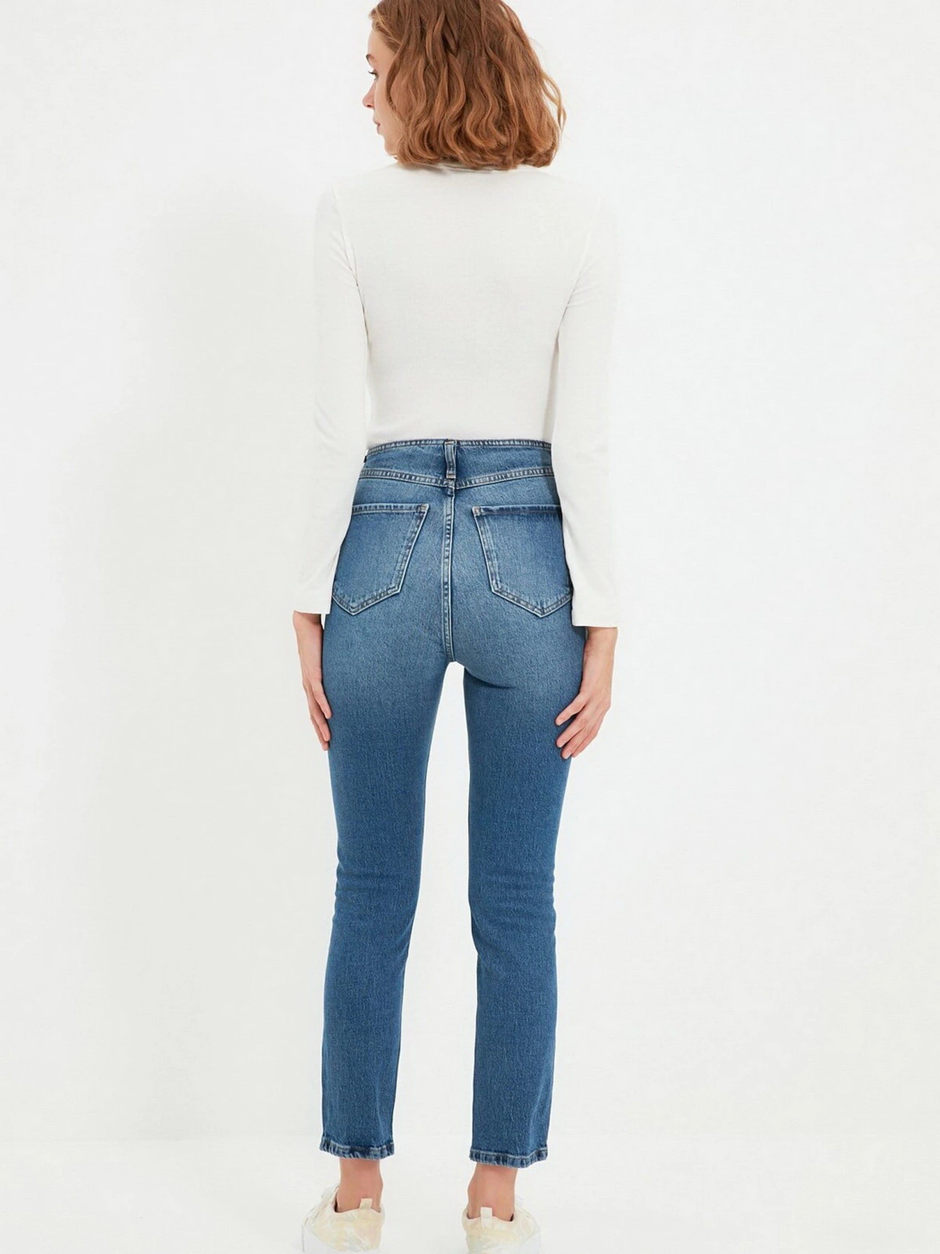 Джинсы Trendyol Slim модель TWOAW22JE0144/Mavi Фото