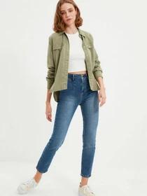 Джинсы Trendyol Slim модель TWOAW22JE0144/Mavi Фото