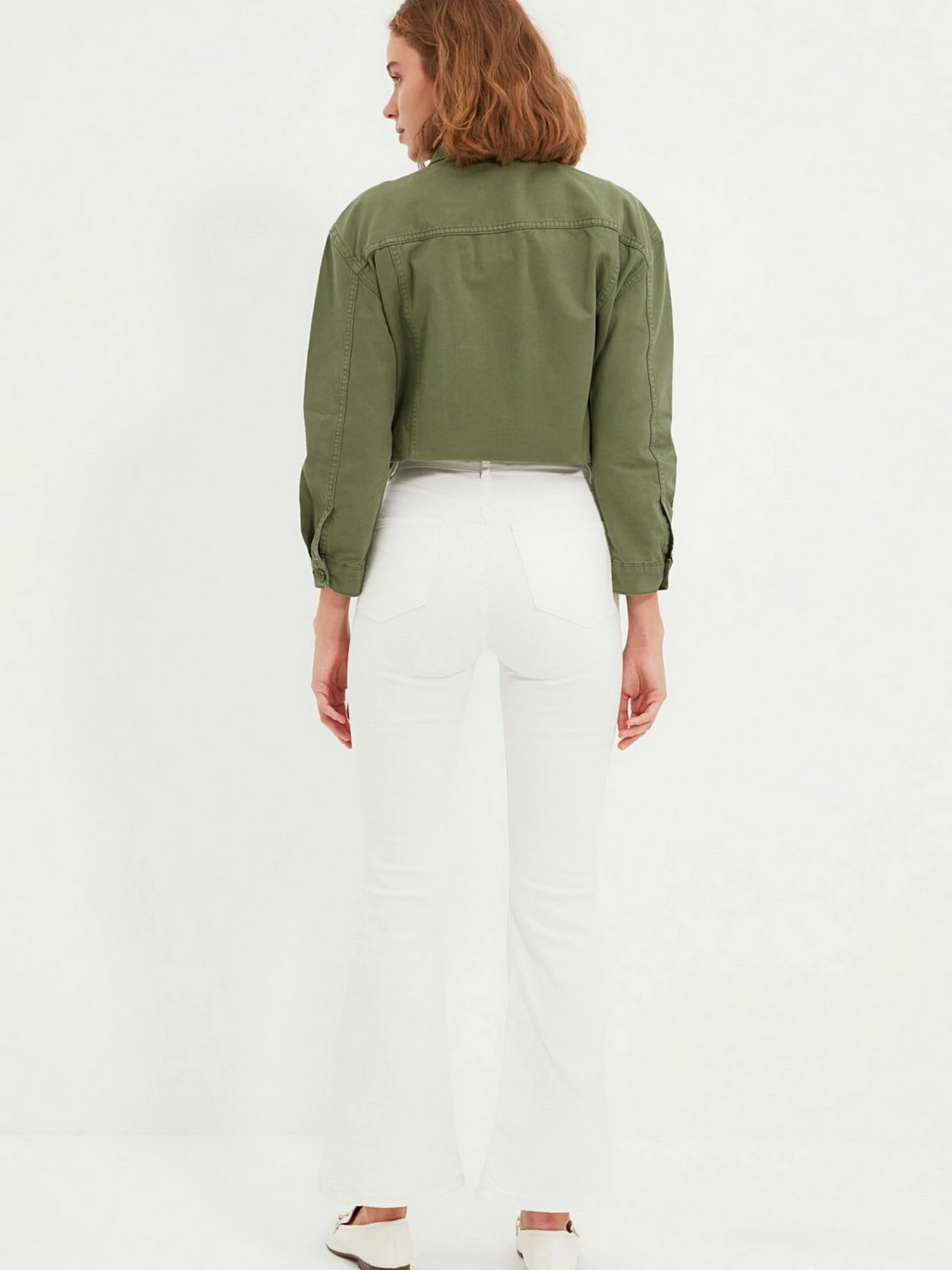 Джинси Trendyol Flare модель TWOAW22JE0145/Beyaz Джинси Trendyol Flare модель TWOAW22JE0145/Beyaz Фото